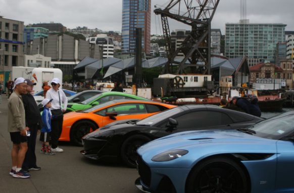 Rare cars on the waterfront